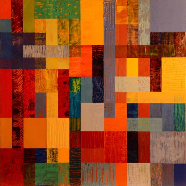 Chromatic Weave 3 painted by Mary Laucks